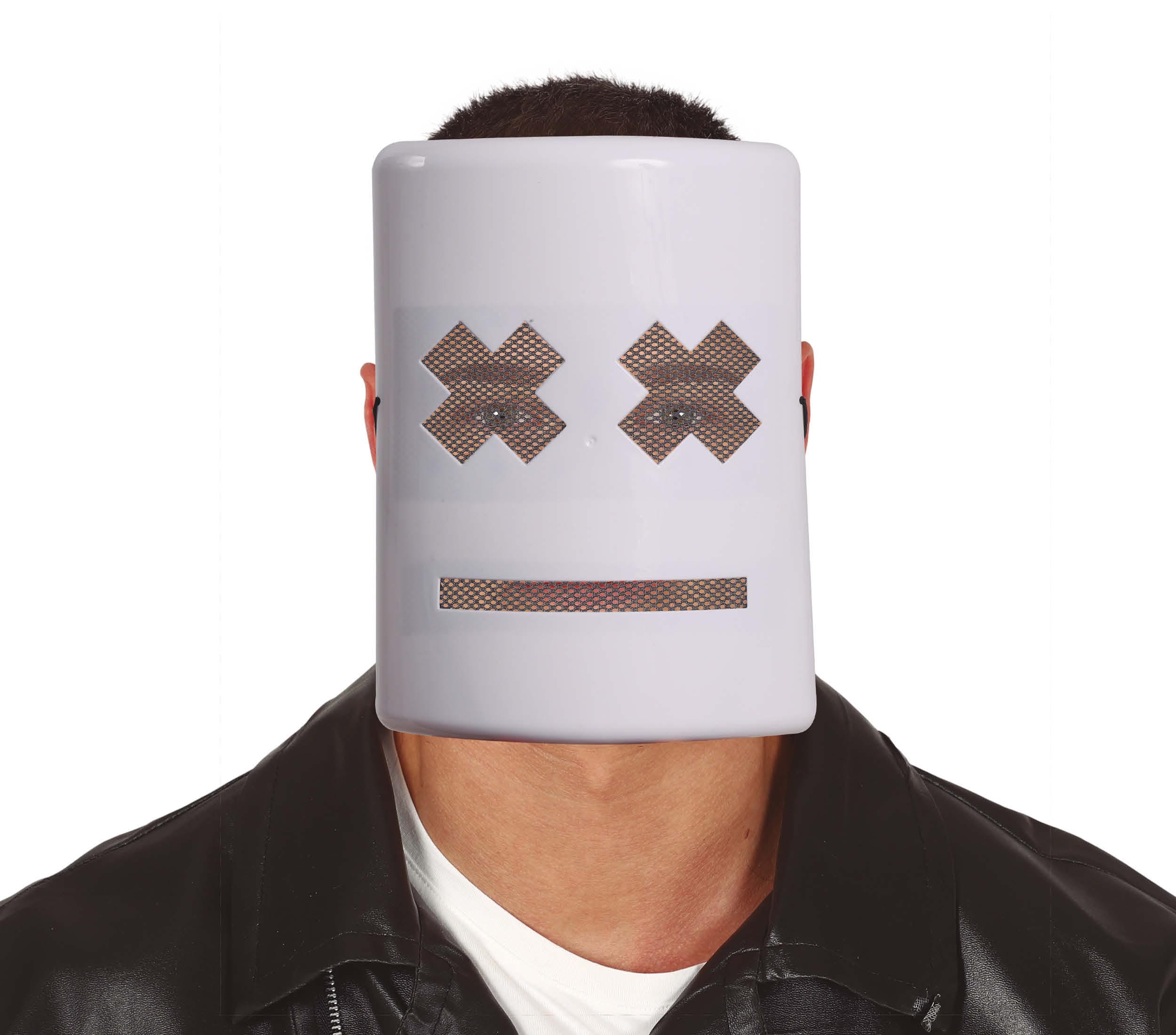 GP1156 – Mystery Maske Erwachsene DJ Optik – Farbe: Weiß