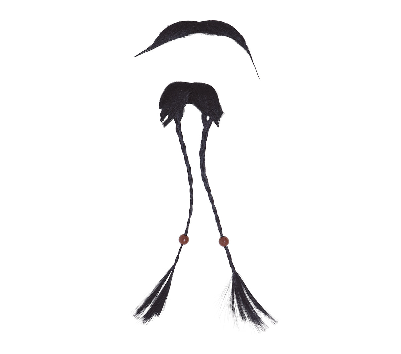 GP11571 – Pirat Bart Set Karneval Kostüm Party – Farbe: Schwarz