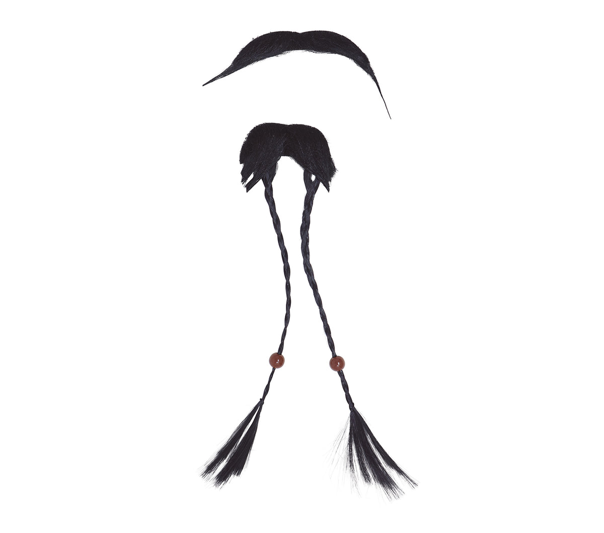 GP11571 – Pirat Bart Set Karneval Kostüm Party – Farbe: Schwarz