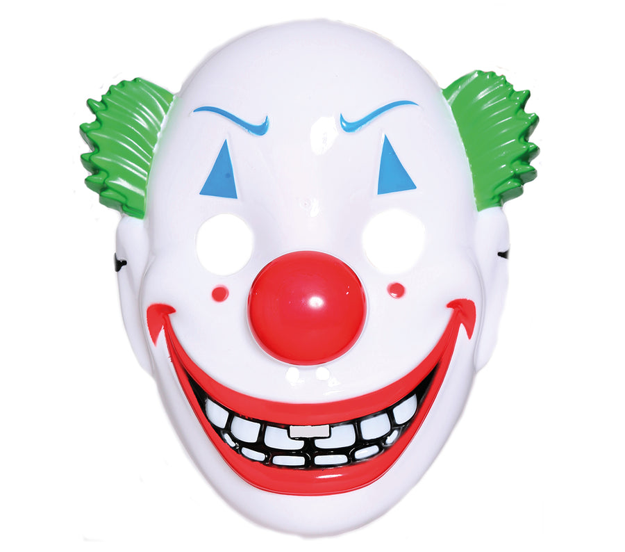 GP1159 – Clown Maske Lächelnd Bunter Spaß – Farbe: Grün, Ansicht 2