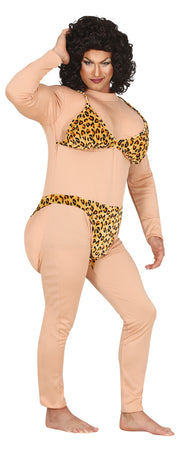 Bikini Kostüm für Herren mit Leopardenmuster, Bild 2