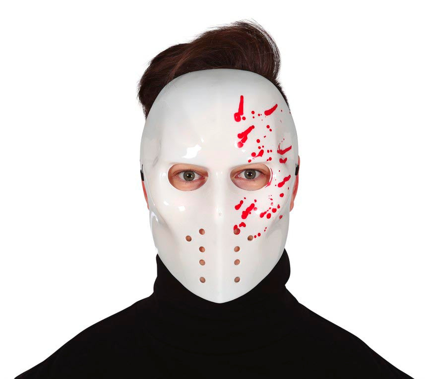 Hockeymaske für Erwachsene mit Blutspritzern