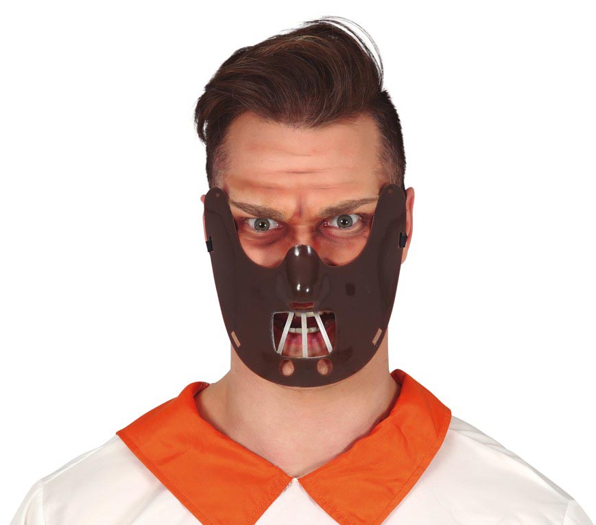 GP1162 – Horror Psycho Halbmaske Halloween – Farbe: Braun