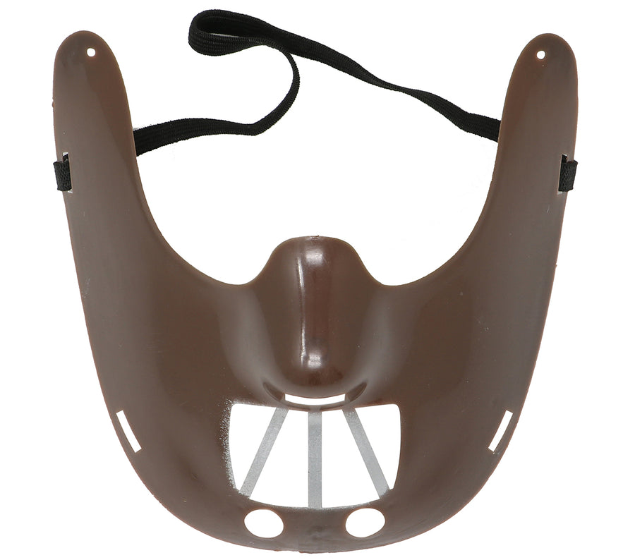 GP1162 – Horror Psycho Halbmaske Halloween – Farbe: Braun, Ansicht 2