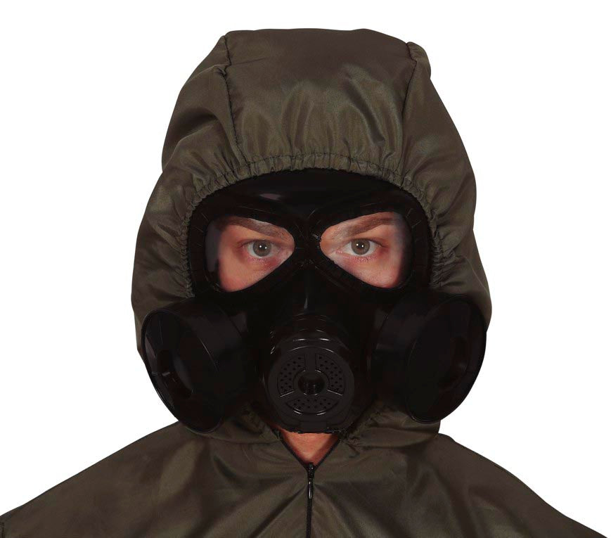 GP1170 – Militär Maske Schutz Kostüm – Farbe: Schwarz