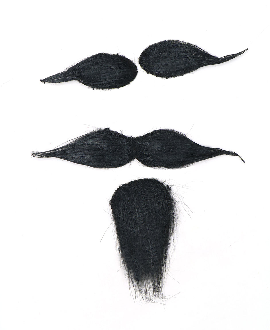 GP11965 – Cowboy Nostalgie Set Schnurrbart – Farbe: Schwarz