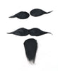 GP11965 – Cowboy Nostalgie Set Schnurrbart – Farbe: Schwarz