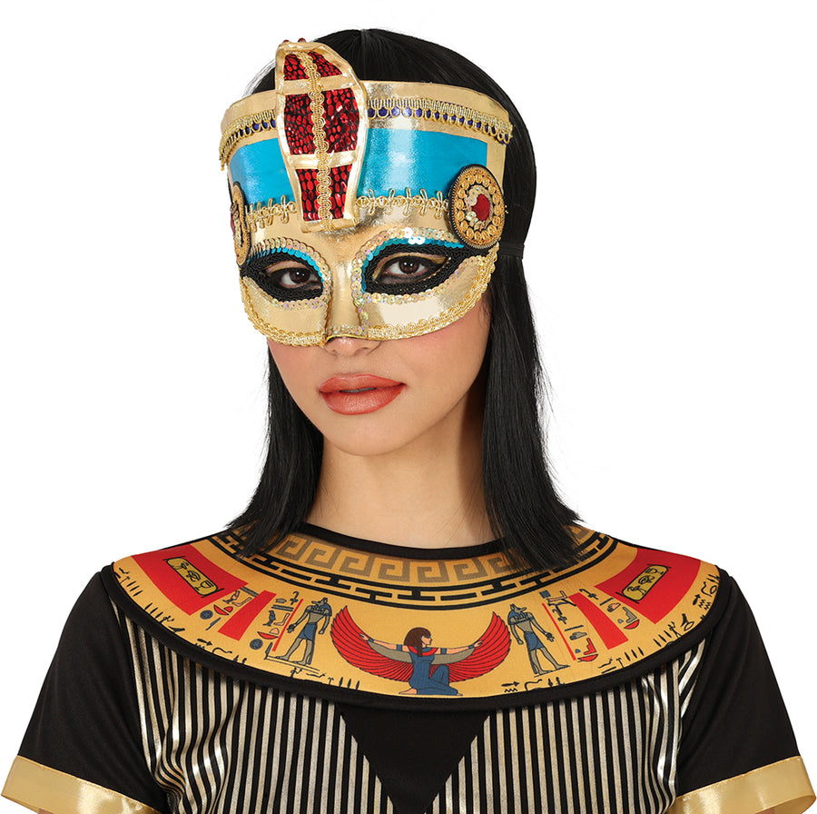 GP12000 – Ägypten Maske Cleopatra Pharaonin – Farbe: Gold, Ansicht 2