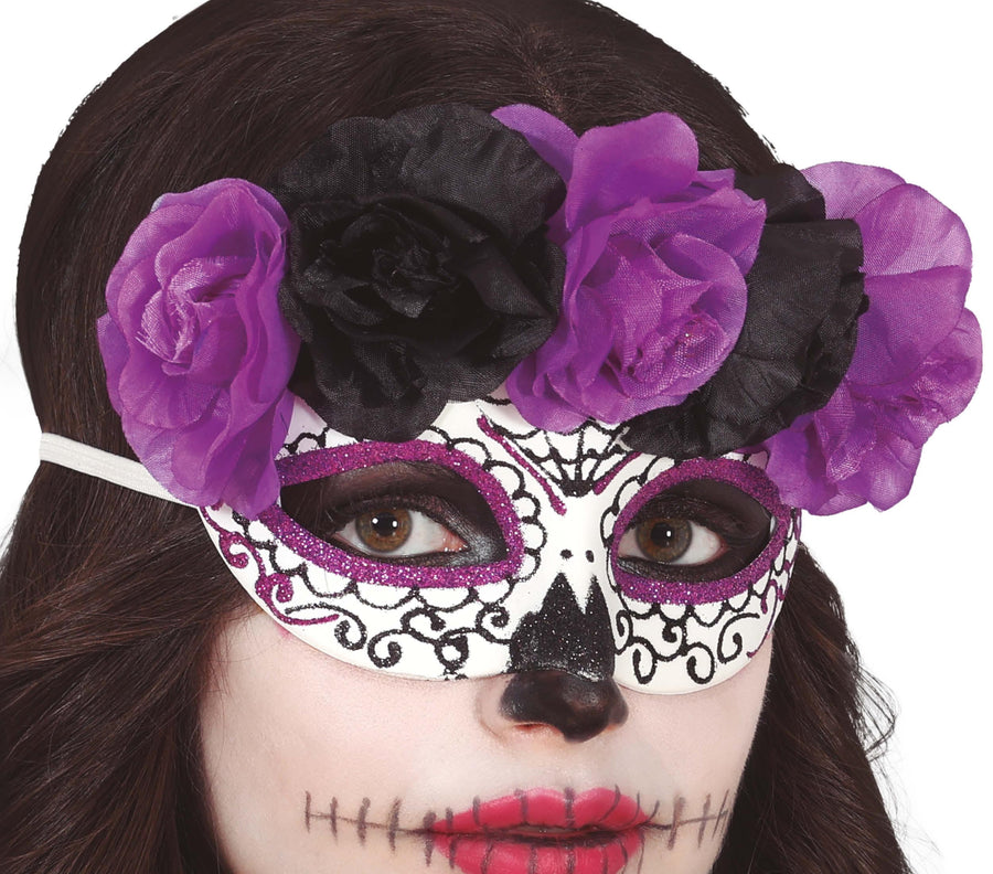 Catrina Augenmaske für Damen lila schwarz