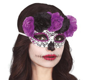 Catrina Augenmaske für Damen lila schwarz, Bild 2