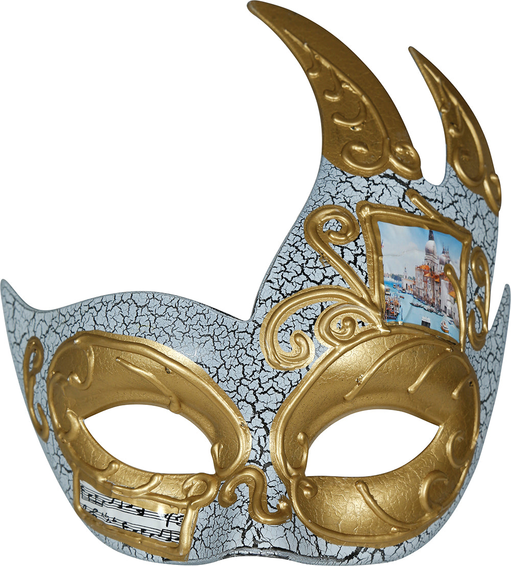 GP12008 – Karneval Venezianische Maske Gold – Farbe: Gold