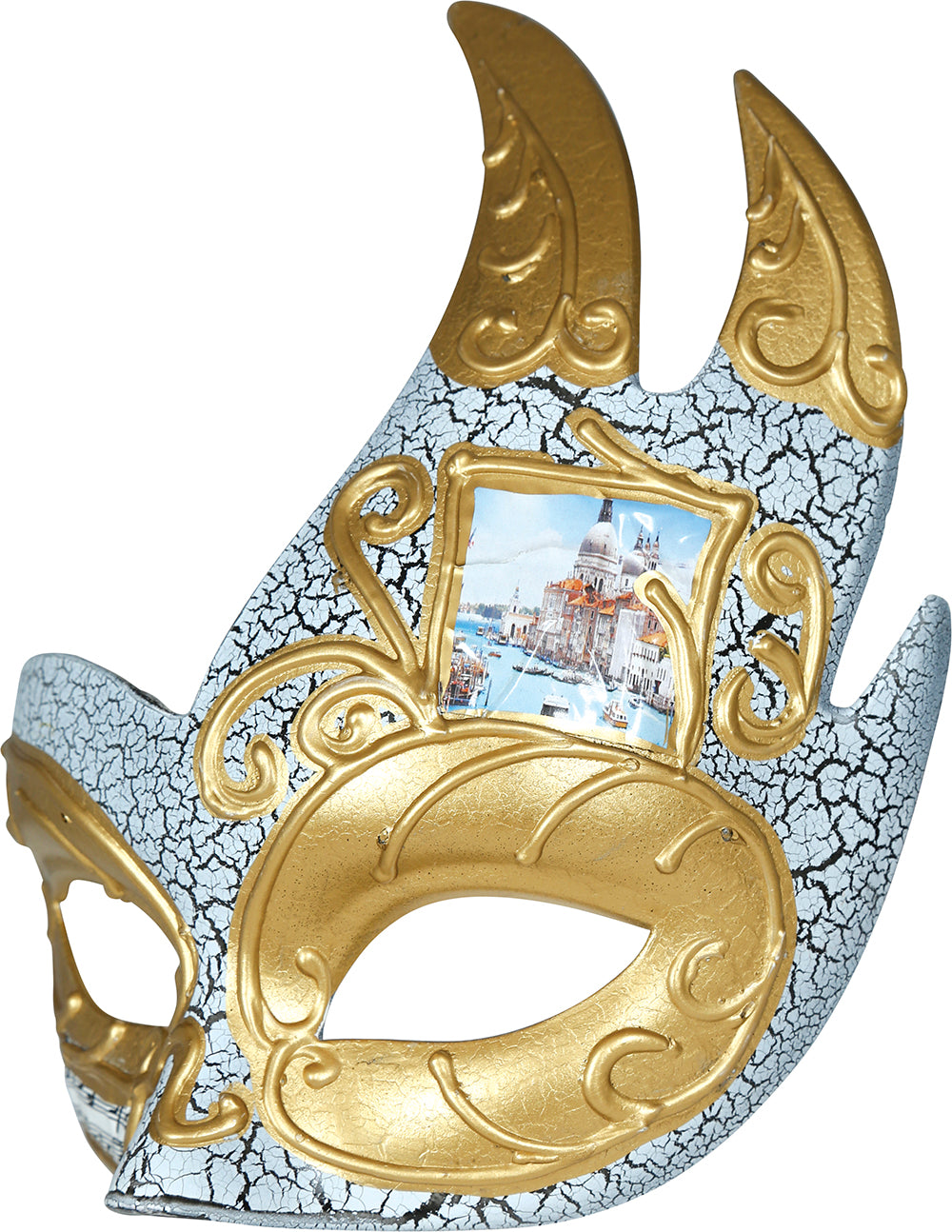 GP12008 – Karneval Venezianische Maske Gold – Farbe: Gold