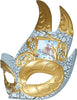 GP12008 – Karneval Venezianische Maske Gold – Farbe: Gold