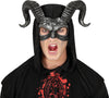 GP12009 – Halloween Dämonenmaske Mit Hörnern – Farbe: Schwarz