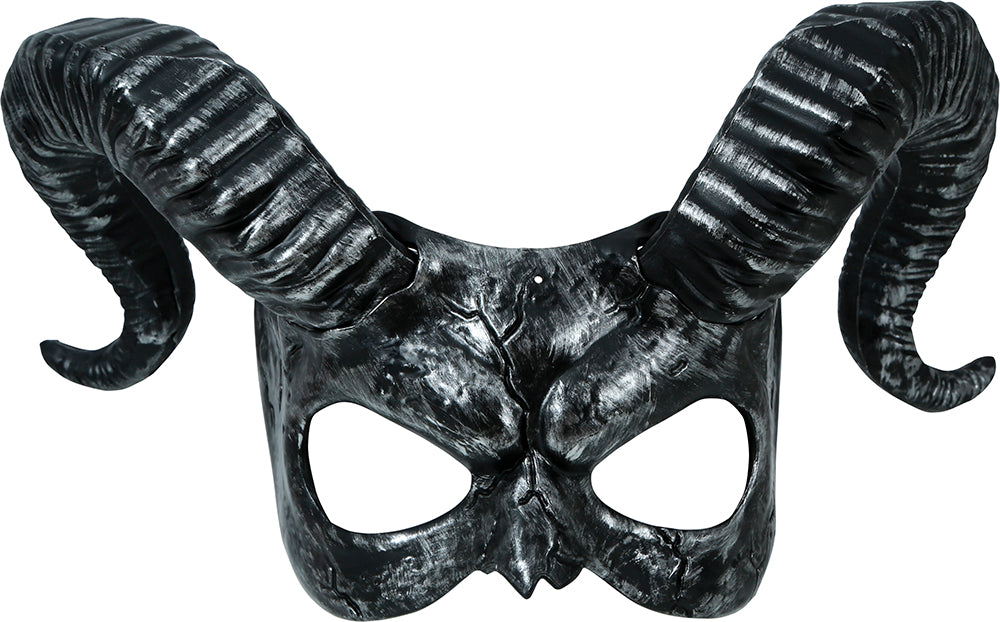 GP12009 – Halloween Dämonenmaske Mit Hörnern – Farbe: Schwarz