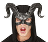 GP12009 – Halloween Dämonenmaske Mit Hörnern – Farbe: Schwarz