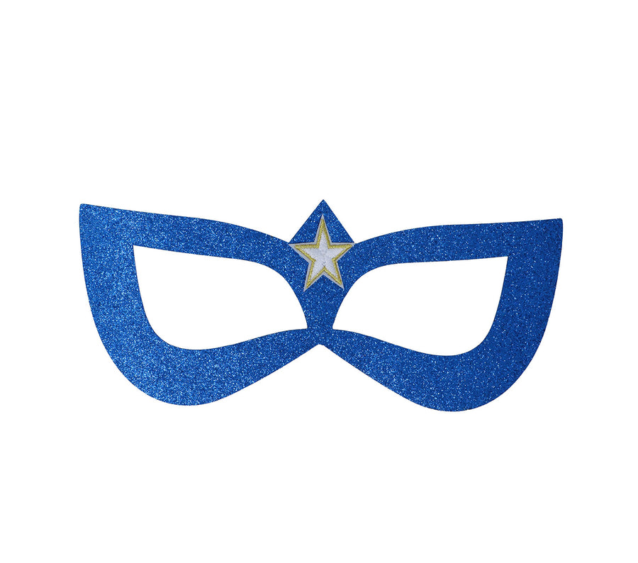 GP12018 – Superheld Maske Blau Karneval – Farbe: Blau, Ansicht 2
