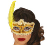 GP12021 – Karneval Venedig Marquisen Maske Edel – Farbe: Gold