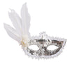 GP12021 – Karneval Venedig Marquisen Maske Edel – Farbe: Silber