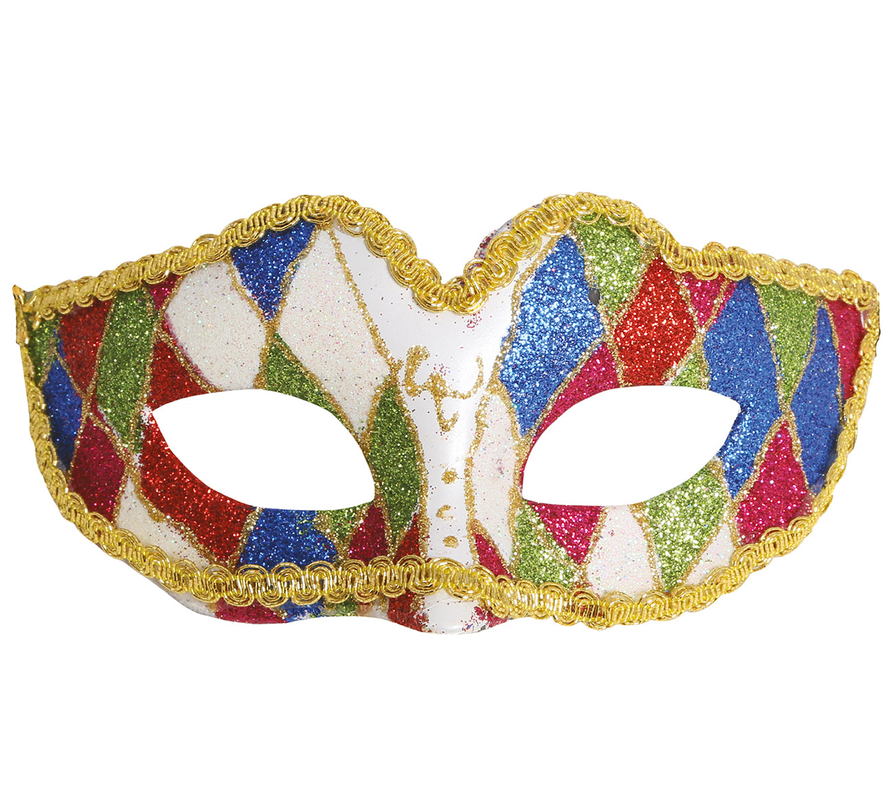 GP12023 – Karneval Venezianische Maskerade Bunte Augenmaske – Farbe: Mehrfarbig