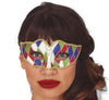 GP12023 – Karneval Venezianische Maskerade Bunte Augenmaske – Farbe: Mehrfarbig