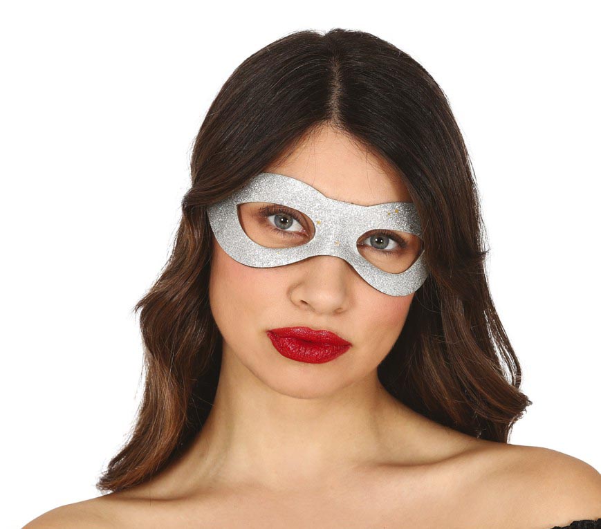 GP12024 – Karneval Abenteuerfigur Party Maske – Farbe: Silber