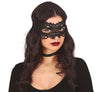 GP12030 – Karneval Venedig Schwarze Spitzenmaske – Farbe: Schwarz