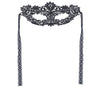 GP12032 – Venezianischer Karneval Maske Schwarz – Größe: Standard