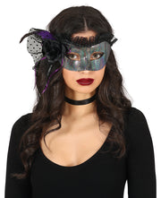 Halloween Maske Geheimnisvolle Eleganz, Bild 2