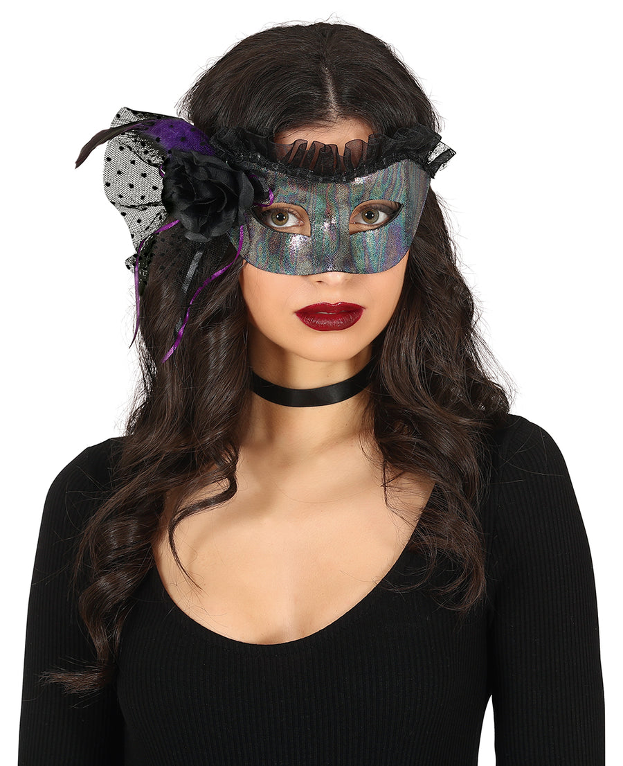 GP12036 – Halloween Maske Geheimnisvolle Eleganz – Größe: Standard, Ansicht 2