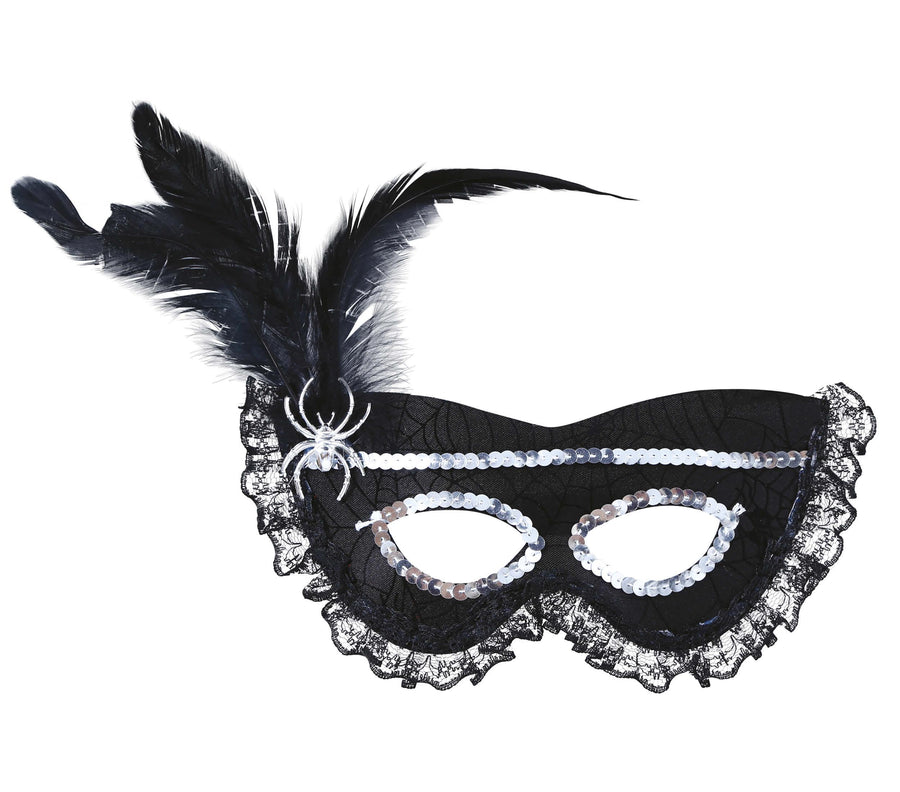 GP12039 – Maskerade Femme Fatale Karneval – Farbe: Schwarz, Ansicht 2
