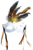 GP12047 – Totenkopf Maske Federn Voodoo Karneval – Farbe: Mehrfarbig