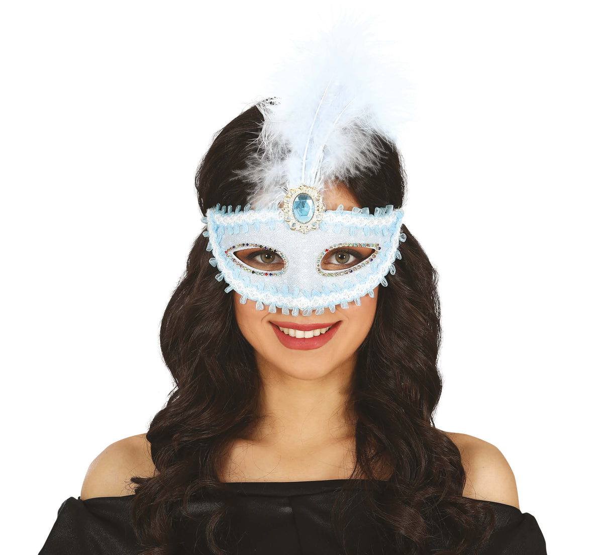 GP12049 – Venezianischer Karneval Glitzer Augenmaske – Größe: Standard