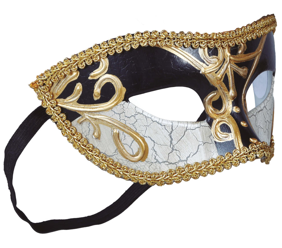 GP12054 – Karneval Venedig Maske Fasching Ball – Farbe: Weiß, Ansicht 2