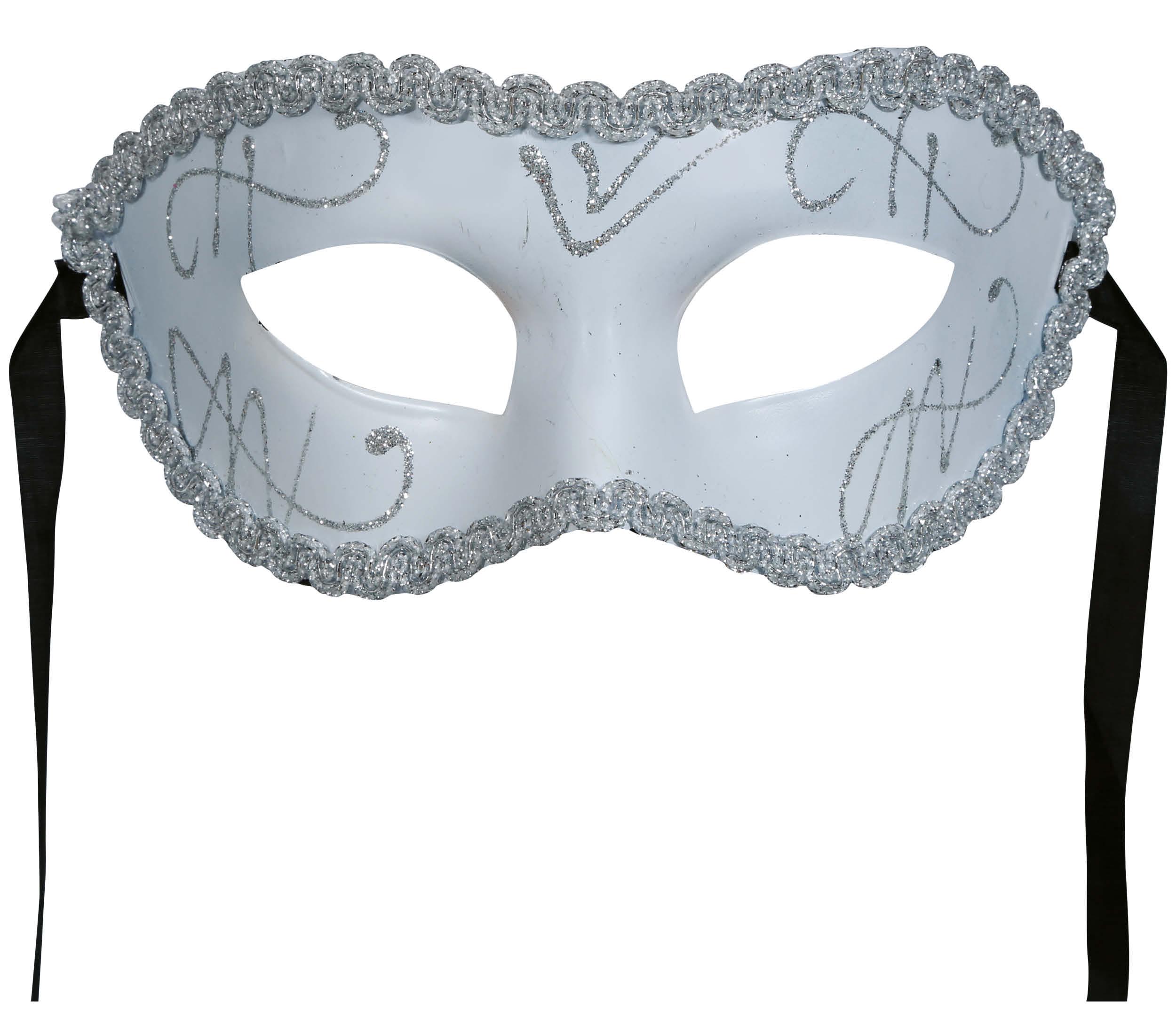 GP12058 – Karneval Venedig Geheimnisvolle Maske – Farbe: Weiß, Gold