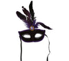 GP12060 – Venedig Maske Lila Federn Juwel – Farbe: Lila