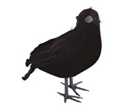 Rabe schwarz 21 cm mit Federn Halloween, Bild 4