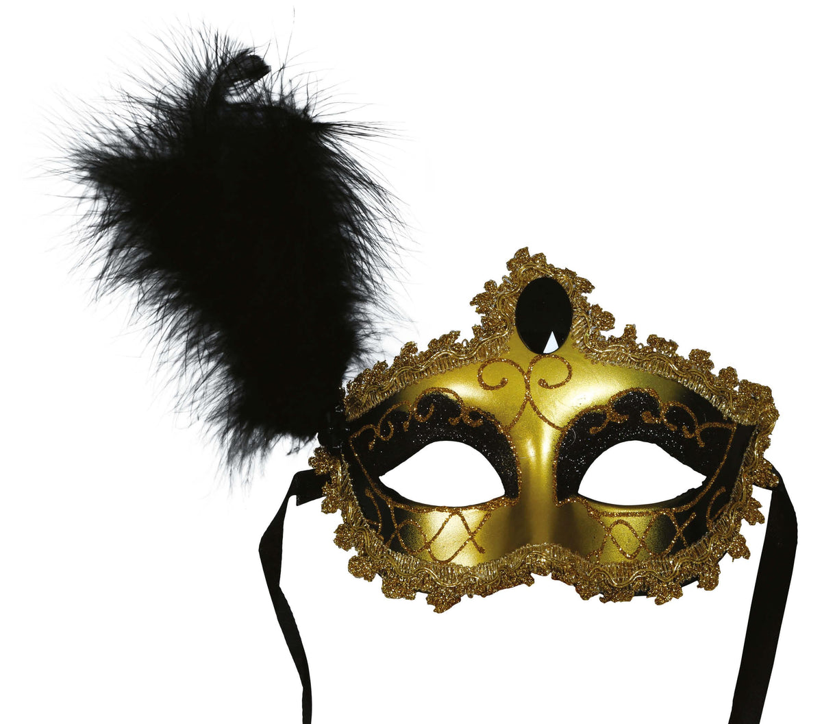 GP12064 – Karneval Venedig Mystik Maske – Farbe: Schwarz