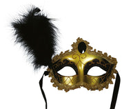 Venedig Augenmaske für Damen mit Feder, Bild 2