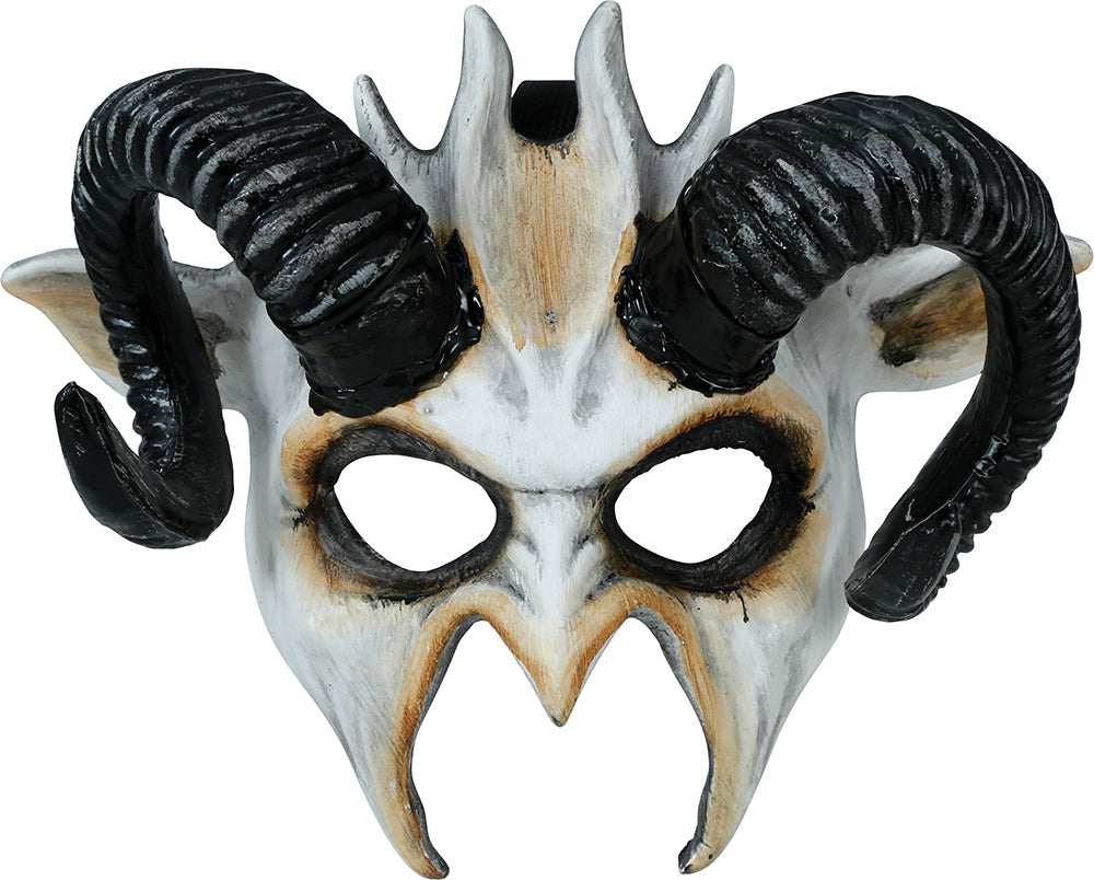 GP12068 – Tierische Halloween Maske Mit Gebogenen – Farbe: Weiß
