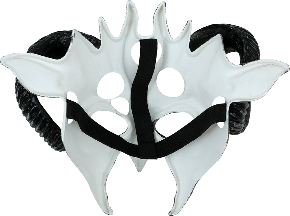 GP12068 – Tierische Halloween Maske Mit Gebogenen – Farbe: Weiß