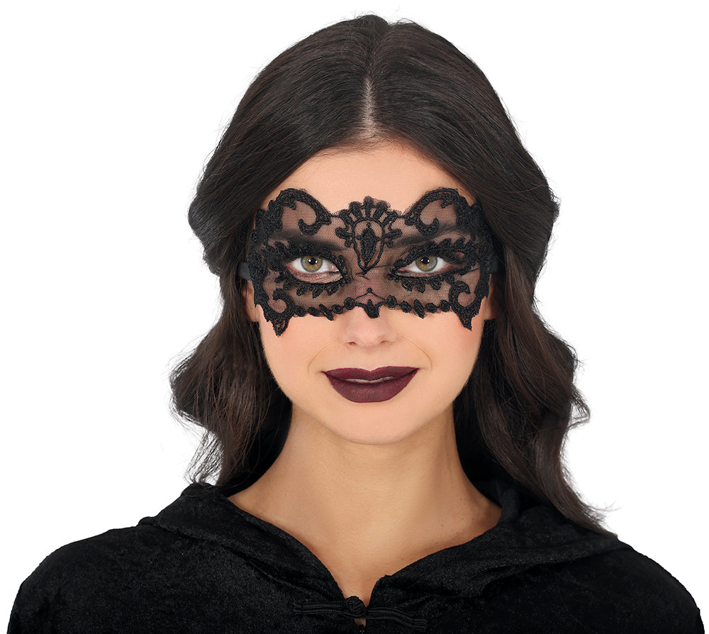GP12082 – Karneval Venedig Elegante Maske – Farbe: Schwarz
