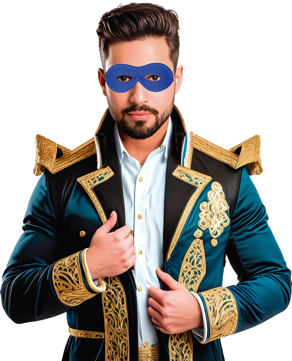 GP12400 – Karneval Venedig Mystische Augenmaske – Farbe: Blau