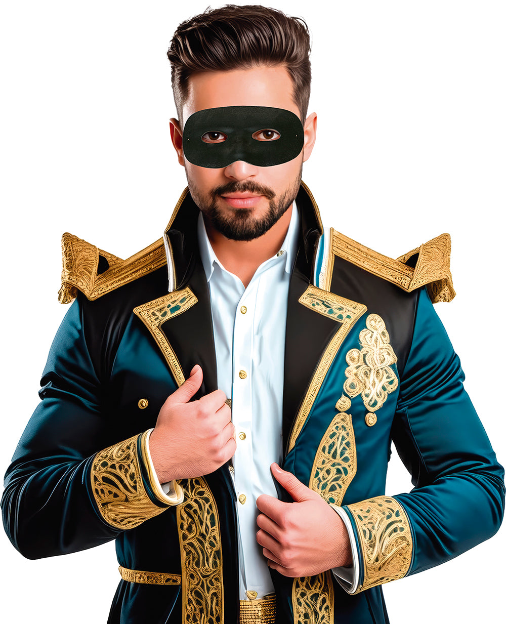 GP12446 – Karneval Venedig Maske Elegant – Farbe: Schwarz
