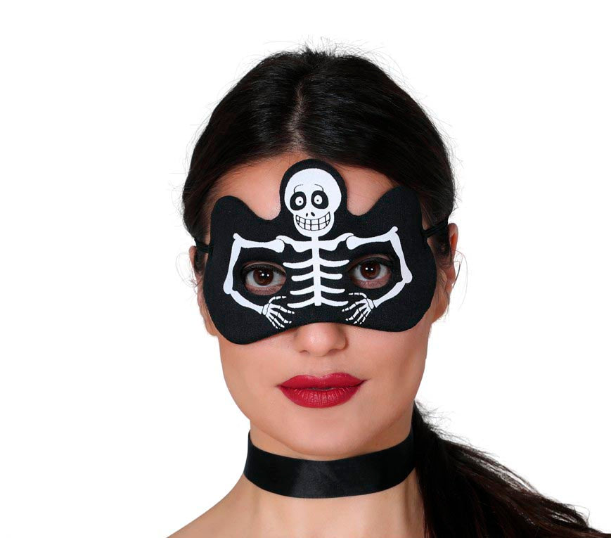 Skelett Augenmaske für Erwachsene Halloween