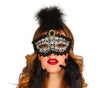 GP12706 – Karneval Venedig Maske Feder Schwarz – Größe: Standard