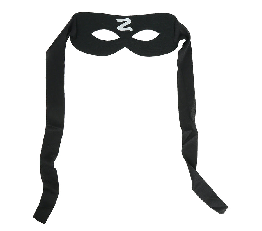 GP12718 – Bandit Musketier Augenmaske Karneval – Farbe: Schwarz, Ansicht 2