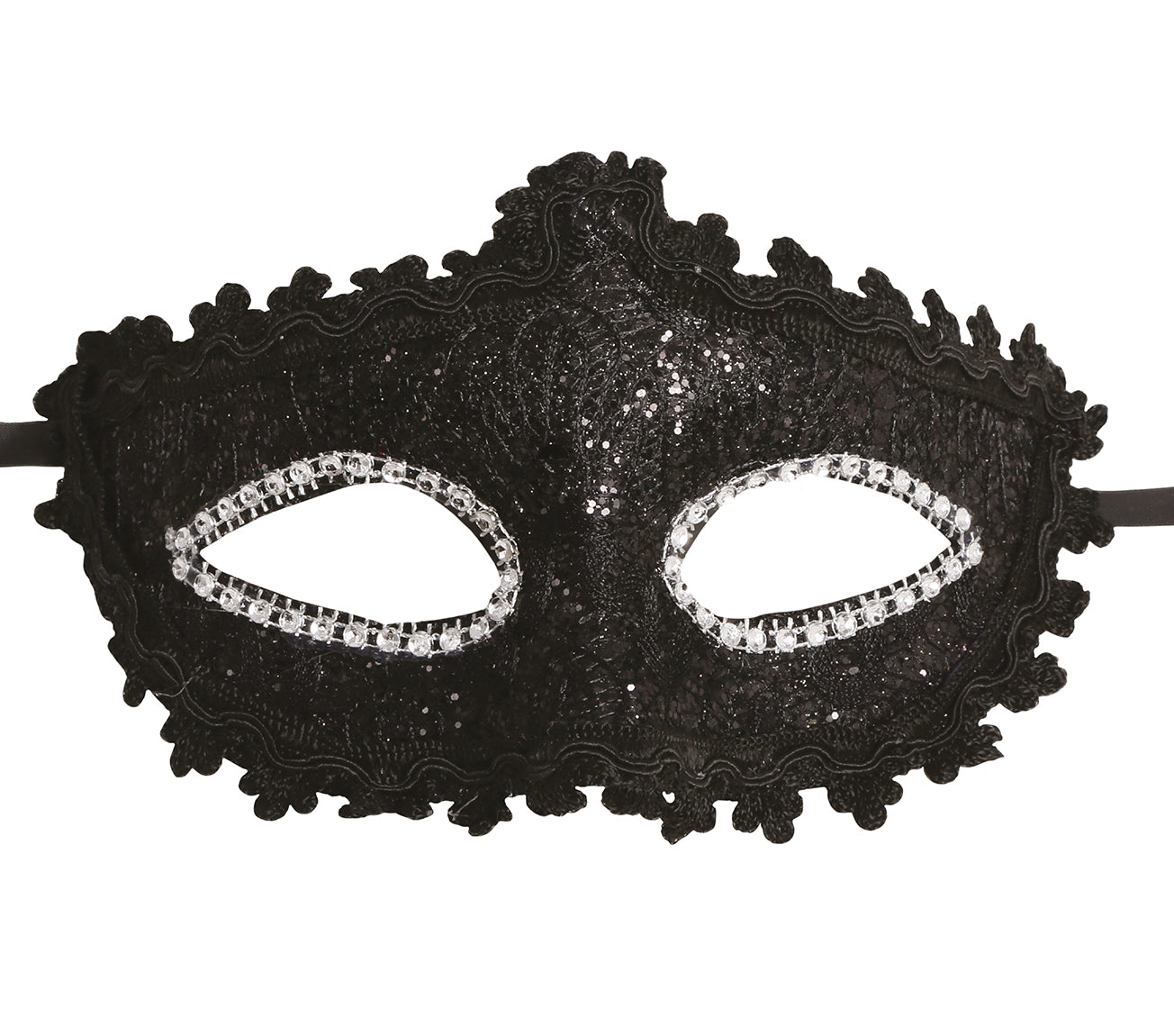 GP12908 – Karneval Venedig Maskerade Augenbedeckung – Farbe: Schwarz