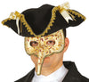 GP12924 – Karneval Venezianische Maske Mit – Farbe: Beige