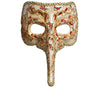 GP12924 – Karneval Venezianische Maske Mit – Farbe: Beige